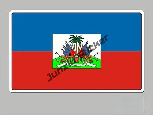 Creative Stickers Haiti Haitian Stickers Flag Decal HAITIAN COUNTRY Flag Sticker Vinyl Decal Car Accessories Glue Sticker KK13cm