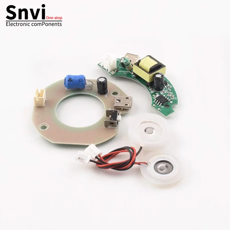 Модуль распылительного увлажнителя с платой драйвера 108 кГц, полукруглая печатная плата MicroUSB постоянного тока 5 В, модуль «сделай сам» Модуль распылительного увлажнителя с платой драйвера 108 кГц, полукруглая печатная плата MicroUSB постоянного тока 5 В, модуль «сделай сам»