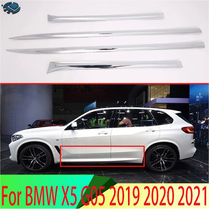 For BMW X5 G05 2019 2020 2021 Car Accessories ABS Chrome Side Door Body Molding Moulding Trim