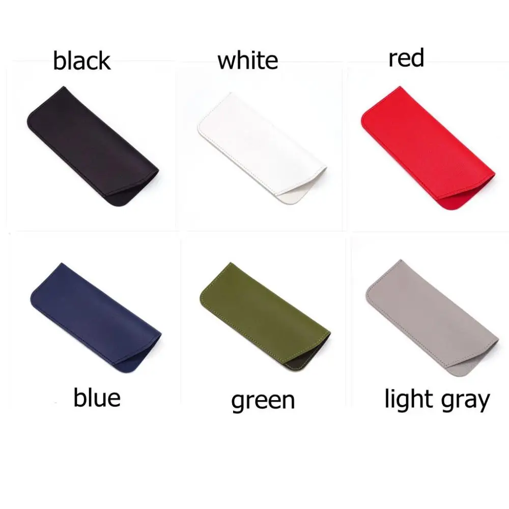 Glasses Protective Cover Soft Pouch Women Men Glasses Box PU Leather Sunglasses Case Glasses Bag image 6