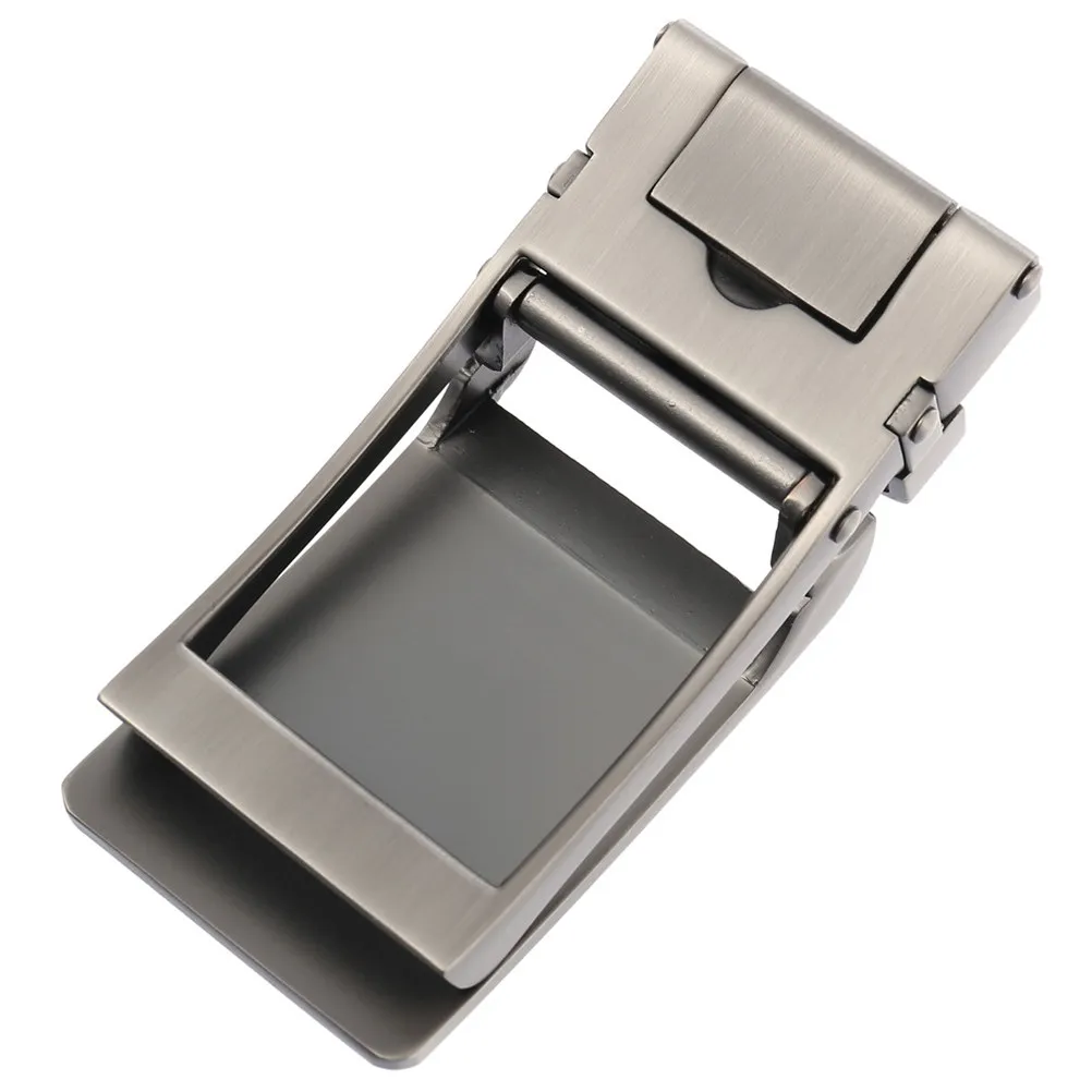 メンズ合金ベルトバックル-シルバー-傷つきにくい-ビジネス用ベルトバックル-プロの服装用