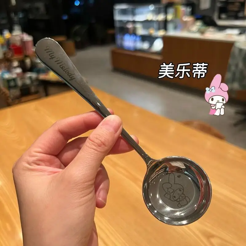 سانريو سينامورول هالو كيتي كورومي ملعقة ضرب المنتج منتج جديد Kawaii الكرتون في الهواء الطلق المحمولة طالب الحرم الجامعي الكبار لطيف #2