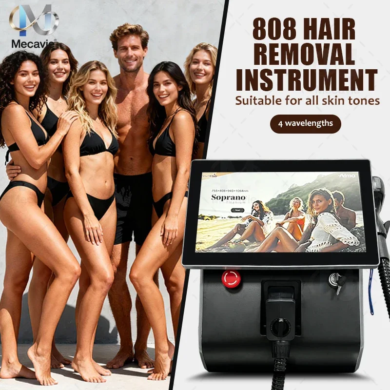 

Новейший портативный диодный лазер 4000 Вт для удаления волос, 4-волновой безболезненный эпилятор с ледяным охлаждением, постоянный эпилятор для домашнего использования, косметическое оборудование