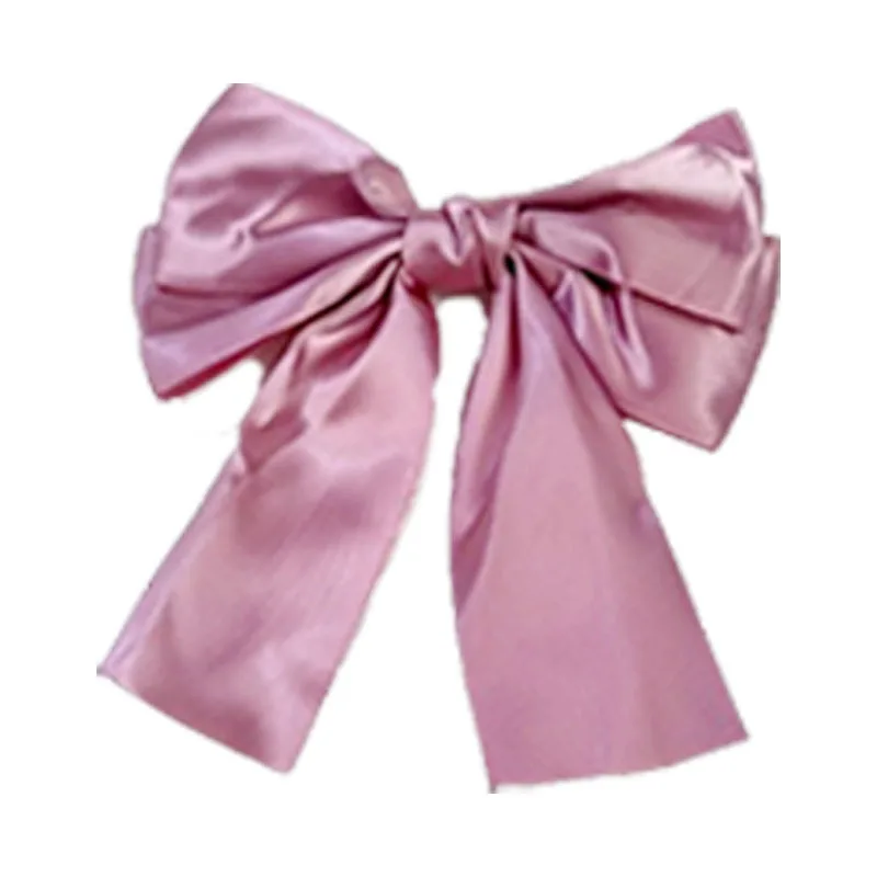 Neue Große Elegante Satin-Haarspange mit Mehrschichtigen Schleifen Mehrfarbiges Glänzendes Band-Accessoire für Frauen Süße Haarstyling-Dekoration – Detail 11