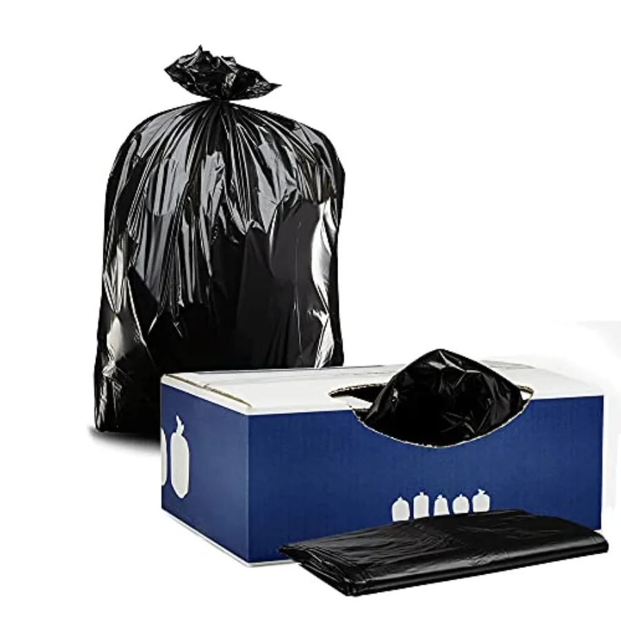 

40-45 Gallon Black Trash Bags 1.7 Mil 40"x47" 100 Count