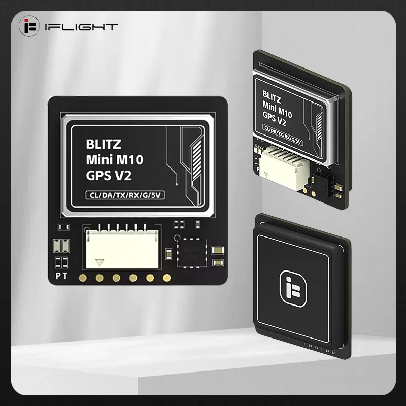 

iFlight BLITZ M10 V2 mini GPS интегрируется модуль компаса QMC5883L Встроенный кристалл TCXO и конденсатор Фарада для FPV дрона