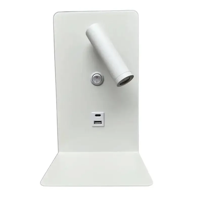 

Modern LED Bedside Wall Lamp with USB Charging Dual Bedroom Study Hotel