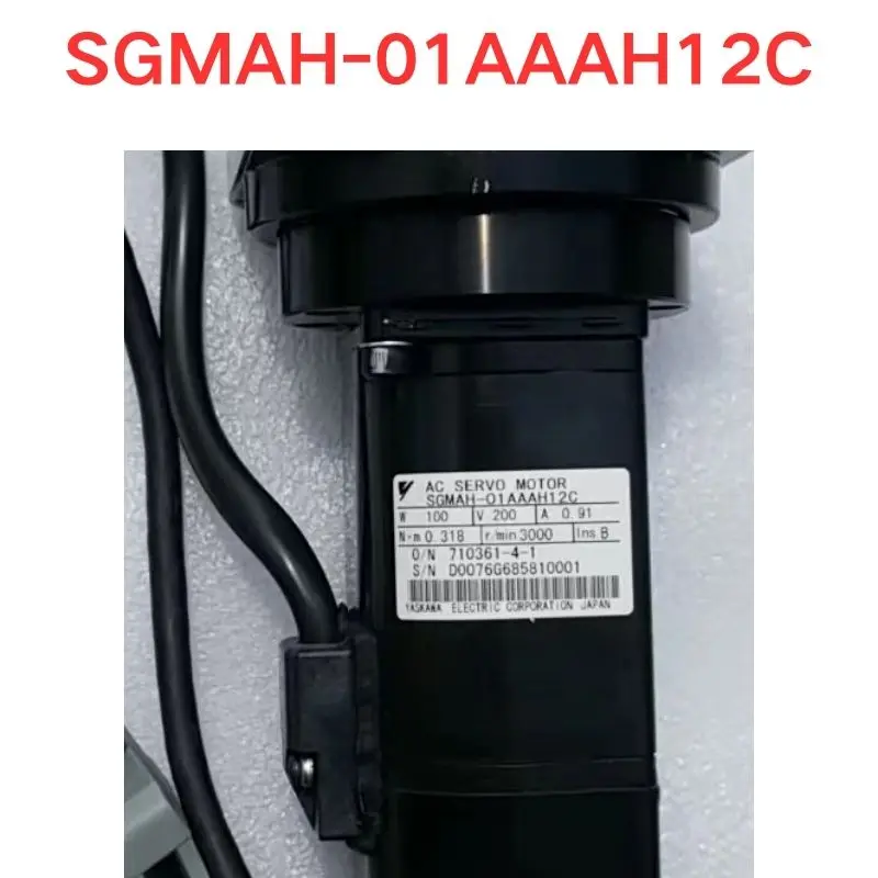 Used OEM disassembled parts SGMAH-01AAAH12C Servo brake motor with HD reducer Functional test OK