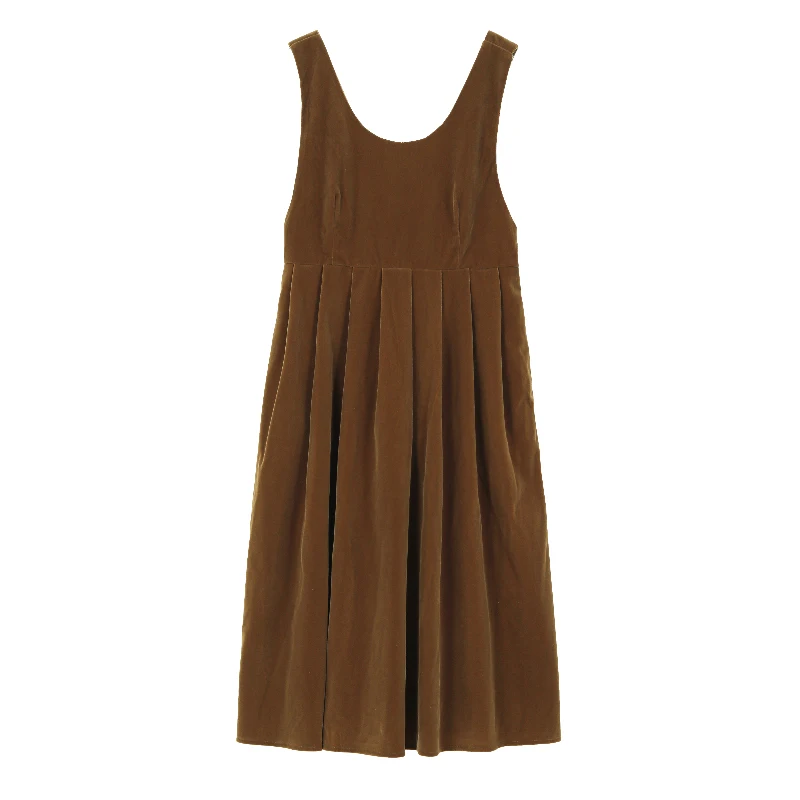 Retro Hong Kong Sle Werkkleding Corduroy Dr Dames plus maat losse knoop lange rok Faionable Spring Dr