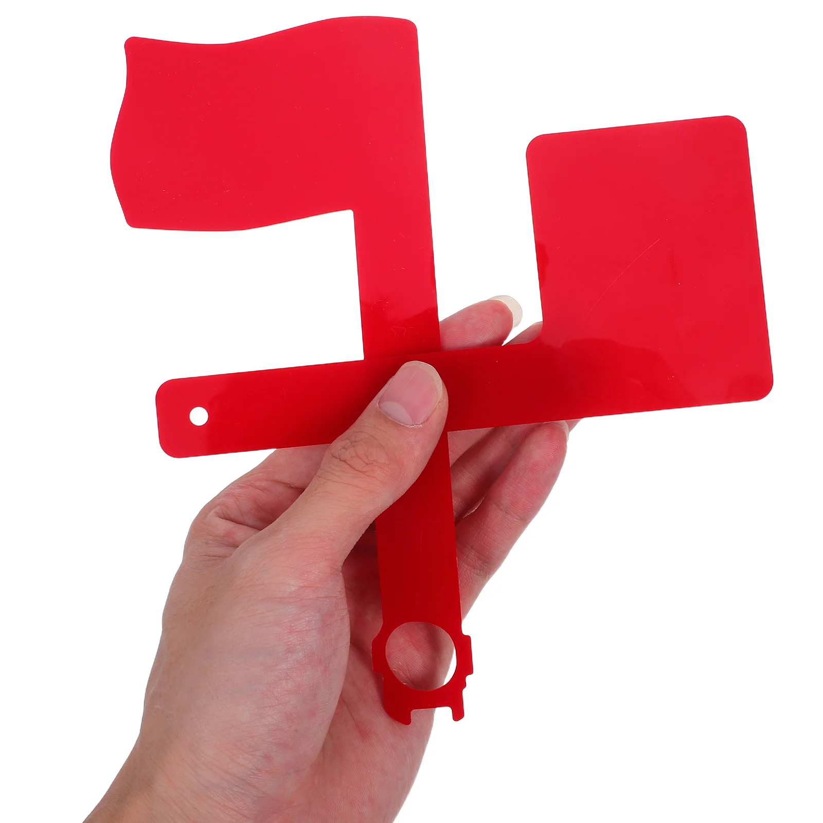 

2pcs Red Mailbox Flag Acrylic Rotatable Design Weather Resistant Replacement Mail Indicator For Metal Surfaces