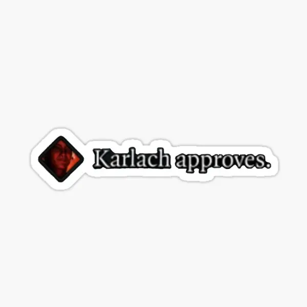 Karlach Approves  5PCS Stickers for Stickers Home Decorations Art Water Bottles Laptop Window Print Funny Anime Kid Living Room