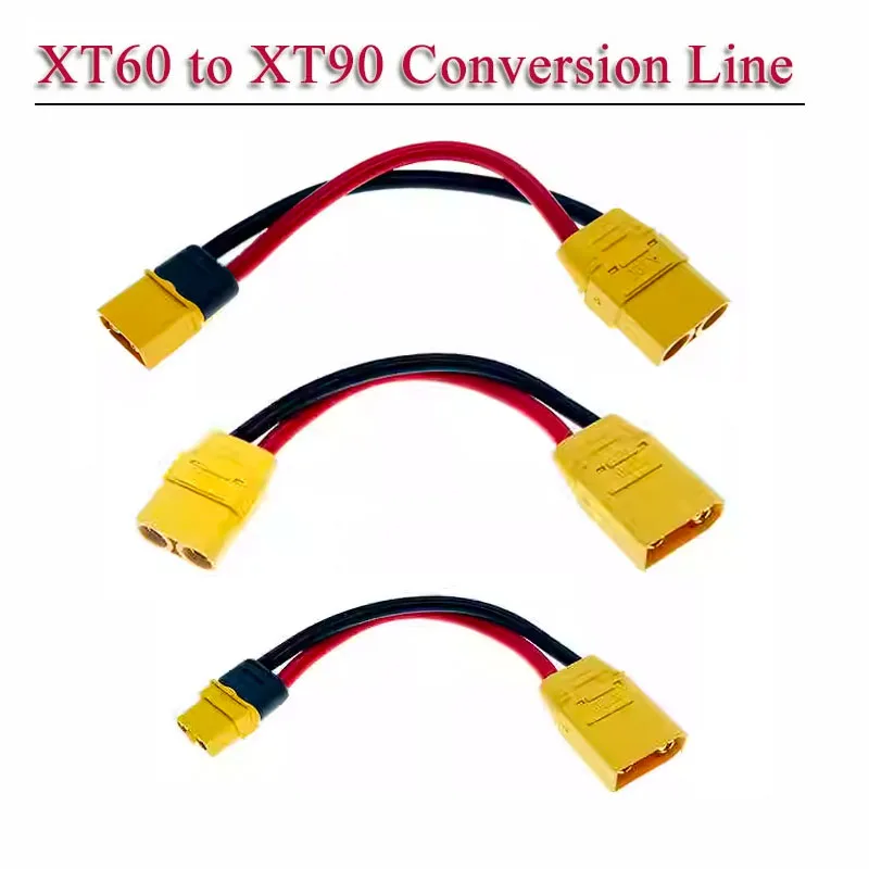 XT90 to XT60 Charging Conversion Line XT90 Male to XT90 Female Llithium Battery Balanced Power Extension Cable Model Airplane