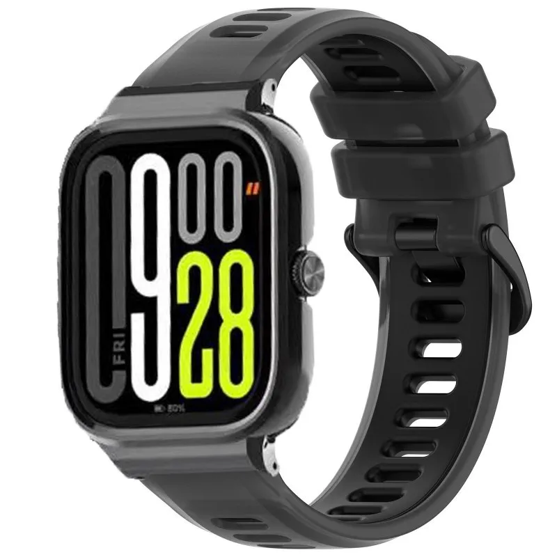 Silicone Strap+ Metal Frame for Redmi Watch 4/5 Smart Watch Shell Protector With Band Case for Redmi Watch 4/5 Accessoris