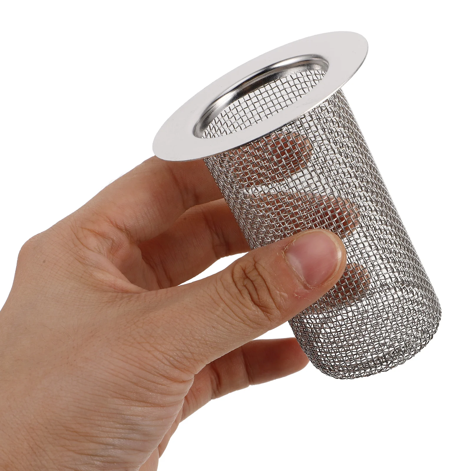 الفولاذ المقاوم للصدأ استنزاف بالوعة تصفية 2 قطعة 4 سنتيمتر الشعر الماسك مصفاة حوض صغيرة للمطبخ الحمام دش الطابق سلة شبكية عميقة