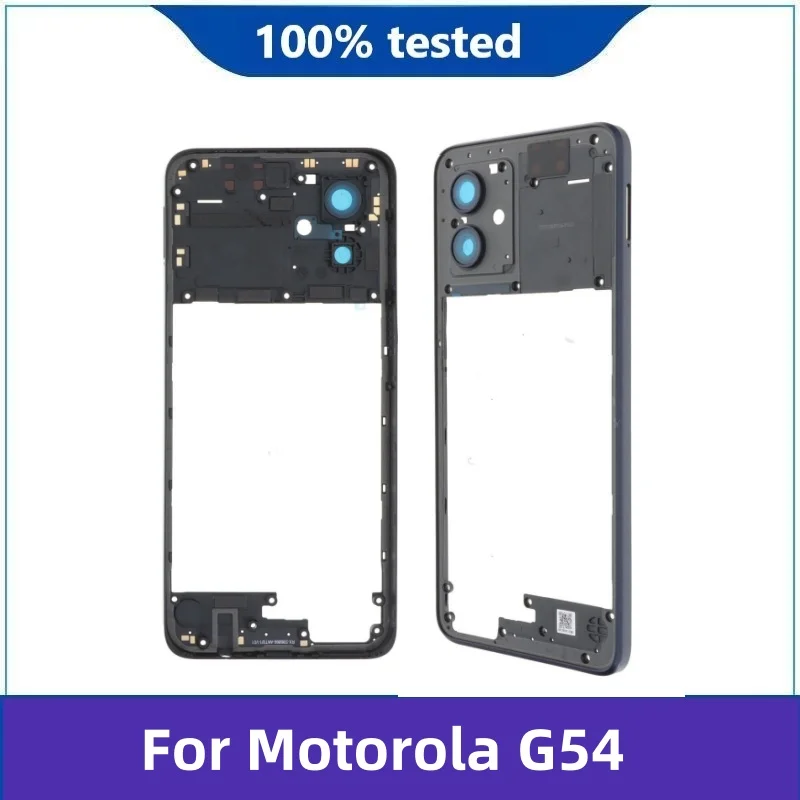 New For Motorola G54 XT-2343-1 Back Cover Middle Frame Holder Housing Repair and Replacement