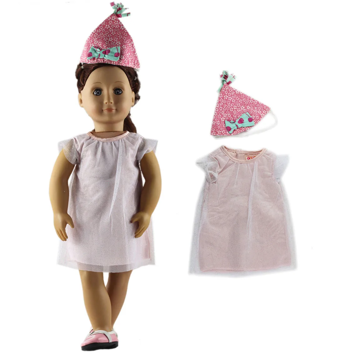 1 Set schöne Freizeitkleidung Puppenkleidung für 18-Zoll-amerikanische Puppen Viele Stile zur Auswahl A90 – Detail 1