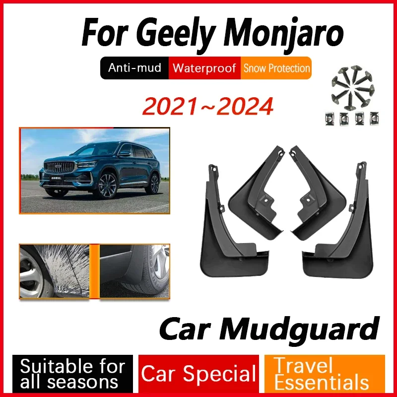 

Front Rear Wheel Fenders For Geely Monjaro KX11 Xingyue L 2021 2022 2023 2024 Car Mud Guard Flap Splash Mudflap Auto Accessories