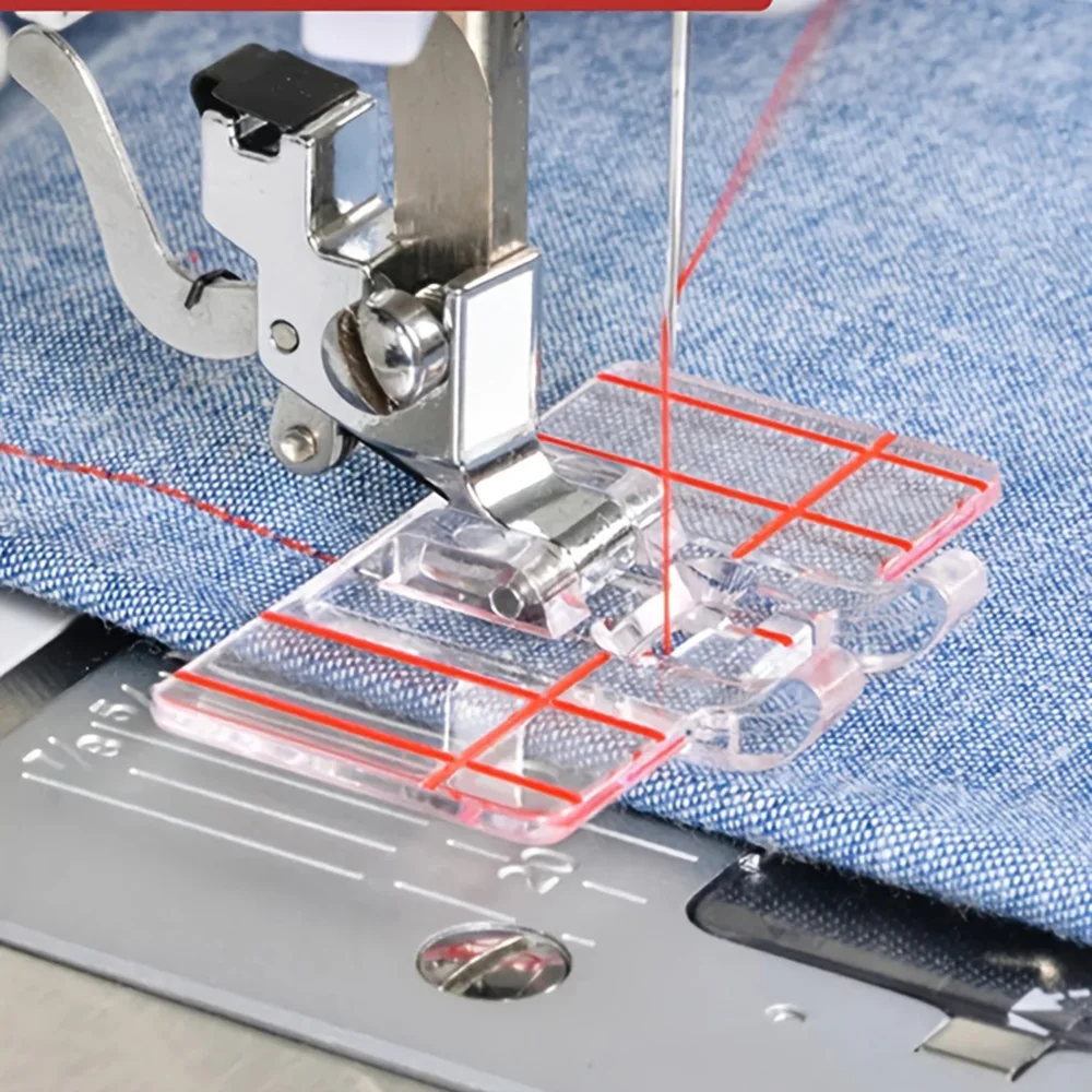 2Pcs Haushalt Multifunktionale Nähmaschine Gerade Stich Nähfuß Parallel Nähfuß S003427