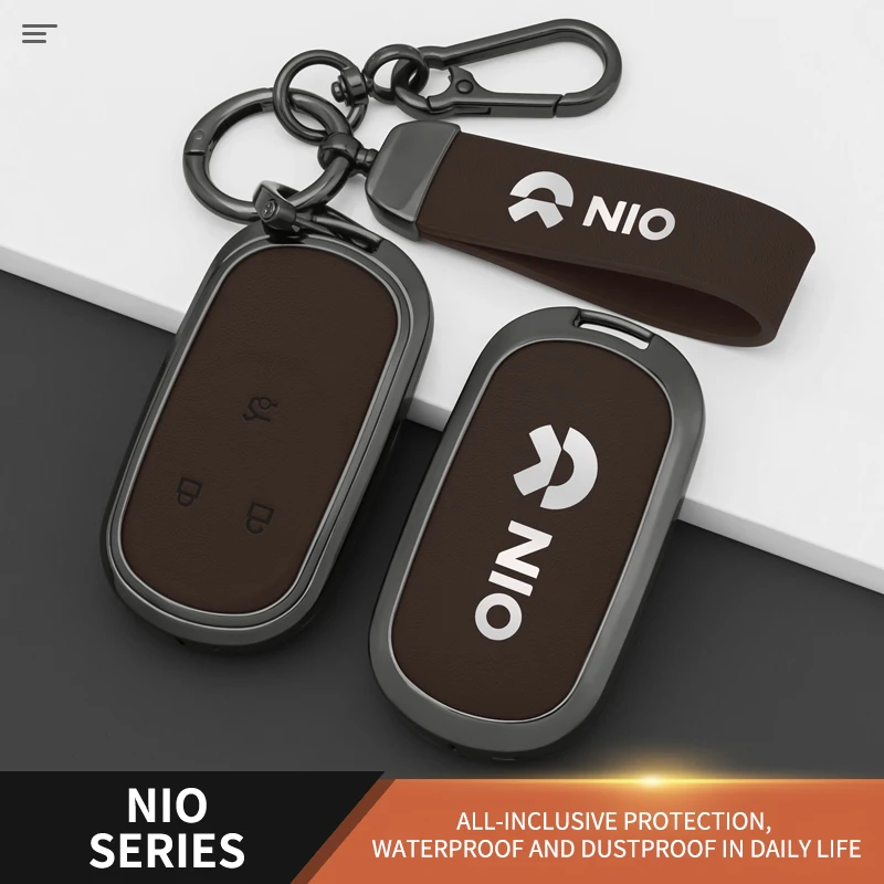 

Zinc Alloy Car Remote Key Cover Case For Nio EC6 EP9 ES3 ES6 ES7 ES8 ET5 ET7 EL7 EVE ET Car Key Shell Protector Fob Accessories