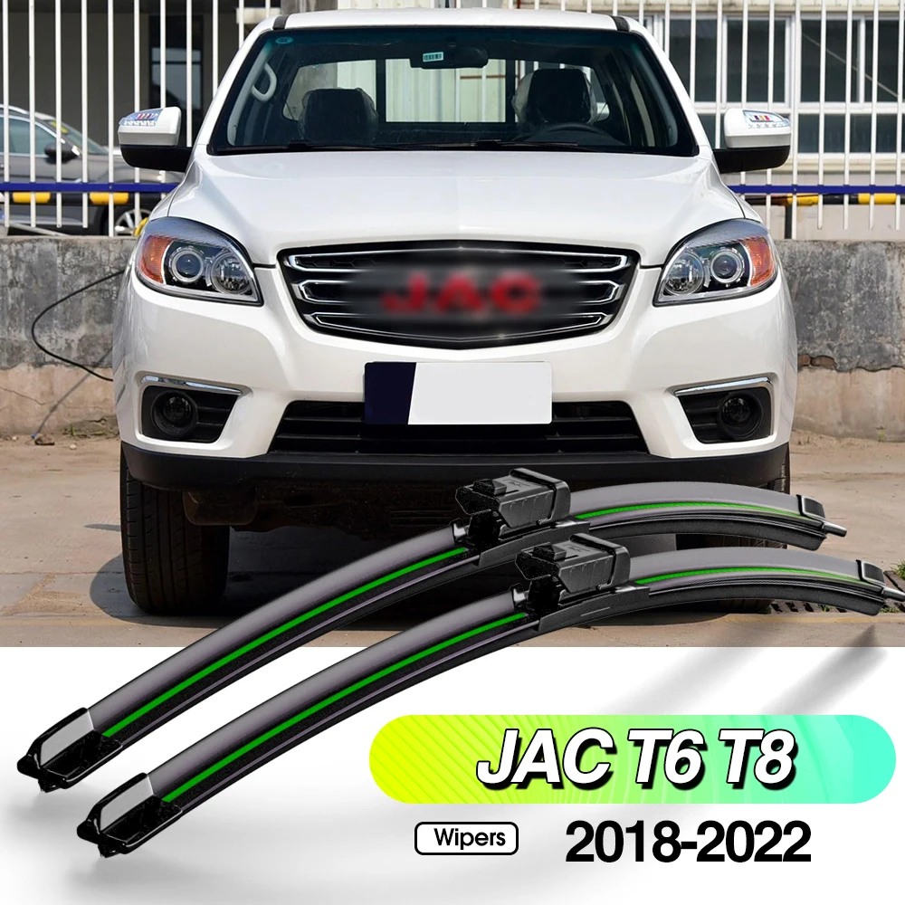 

For JAC JAC T6 T8 2018-2022 2pcs Front Windshield Wiper Blades Windscreen Window Accessories 2019 2020 2021