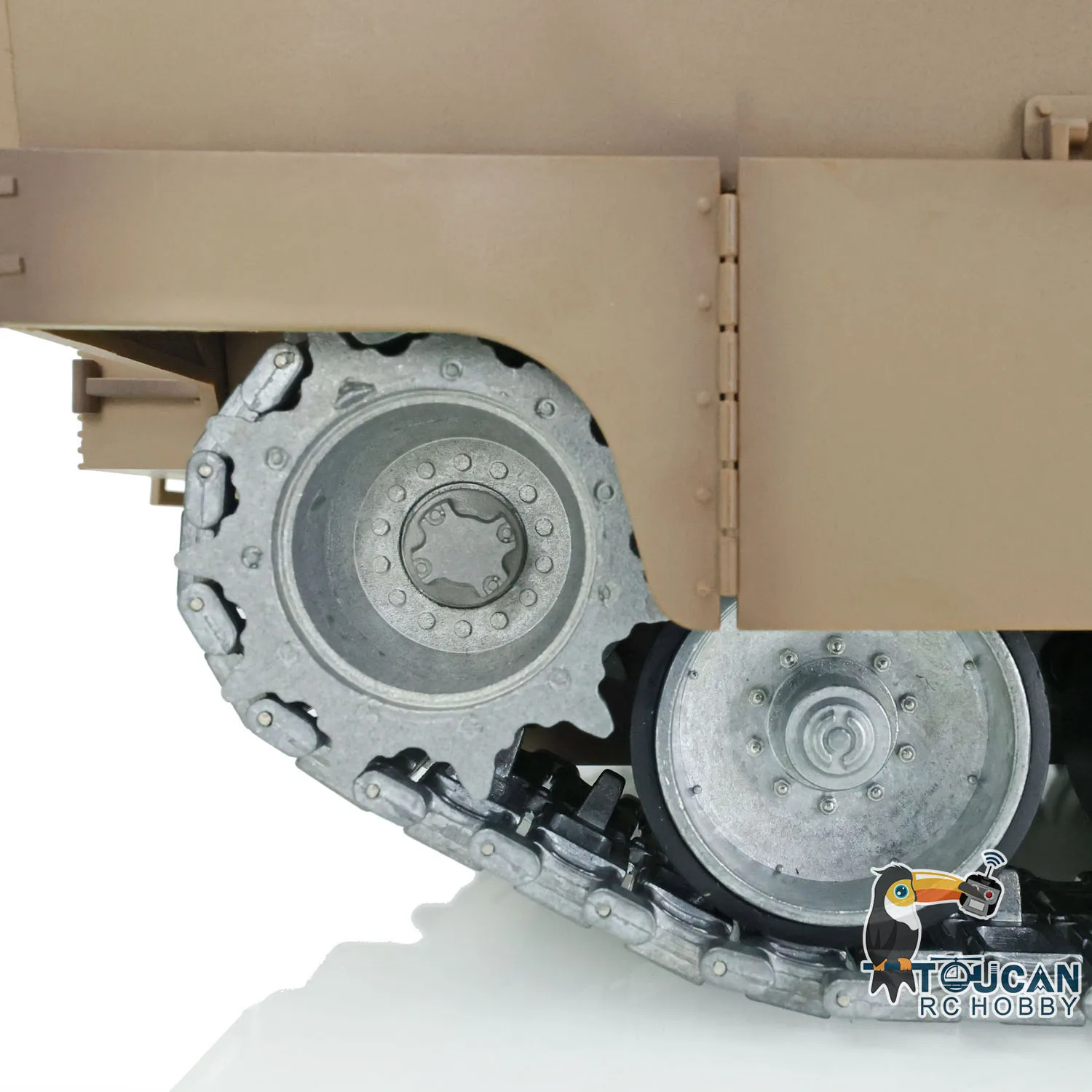 Stock statunitense HengLong 1/16 RC Carro armato Abrams 3918 360 °   La torretta 7.0 personalizza il modello di gioco emozionante Panzer con ruota in metallo con riavvolgimento a barilotto