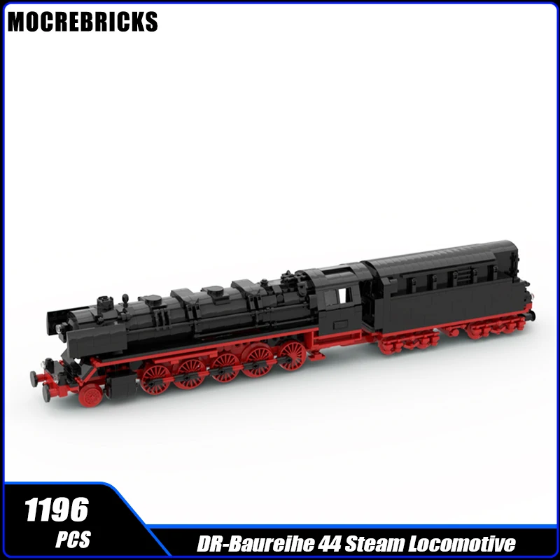 MOC-109845 City Railway  BR 44 Heavy-Duty |Freight Steam locomotive Building Block Assembly Model Brick Toy Children's  Gifts