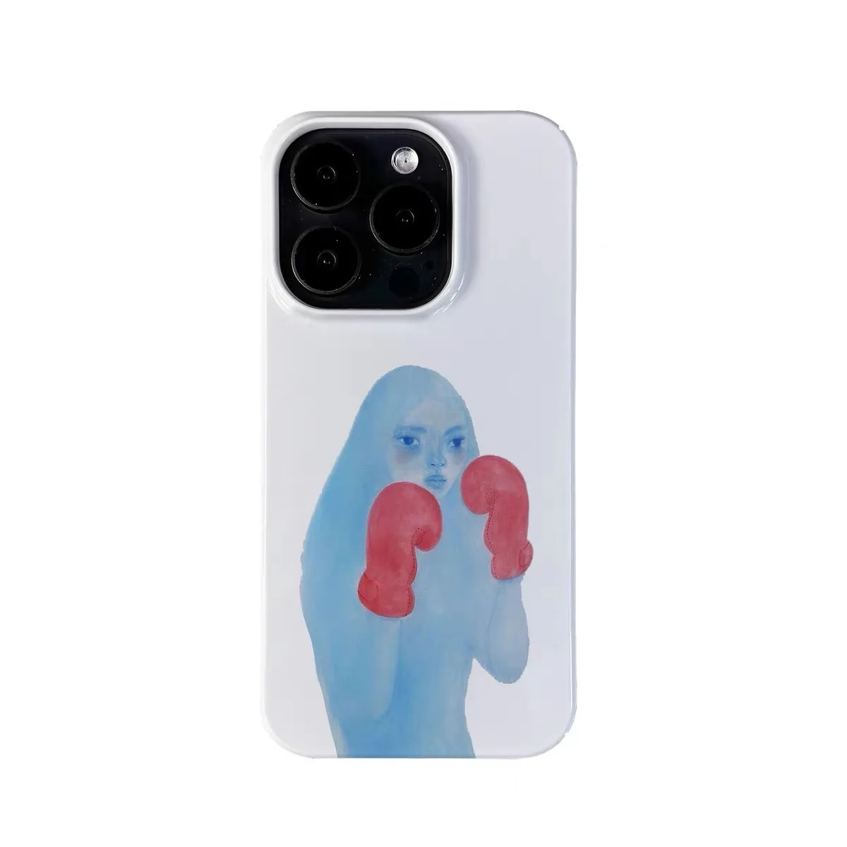 

Blue Boxing Sign Language Phone Case for IPHONE 17 Air 16E 15 PROMAX 14 Plus 13 12 MINI 11 PRO 16Plus XR XS Acrylic Phone Cover