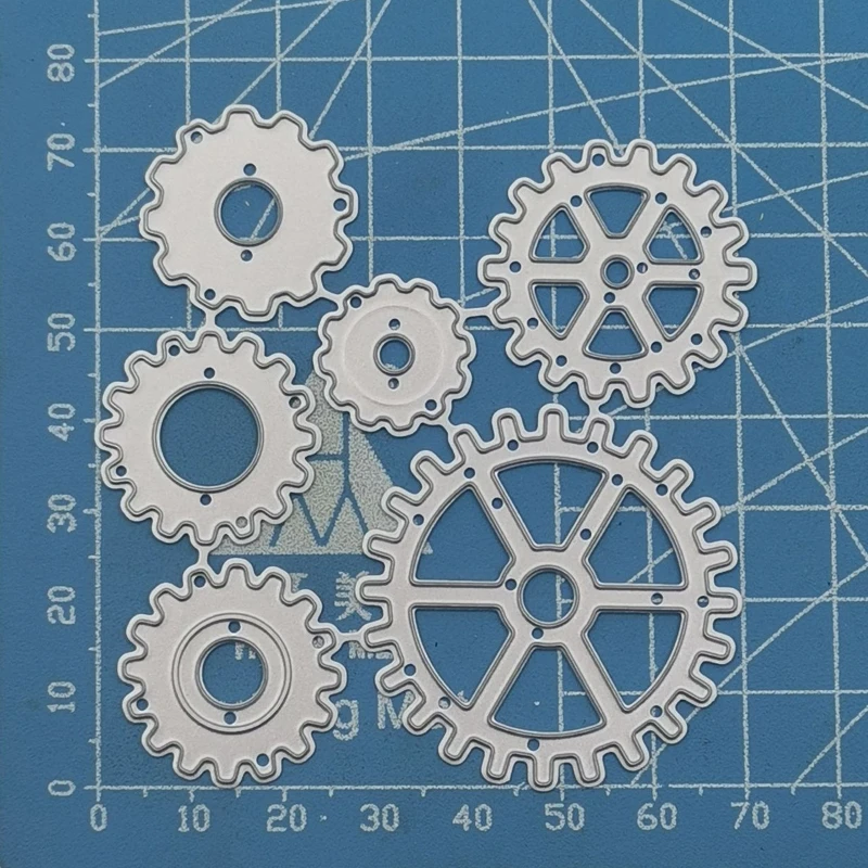 Steampunk Gear ตัดโลหะ Die DIY การ์ดเชิญวันหยุดทำอุปกรณ์