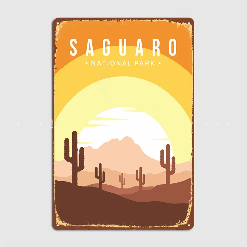 Saguaro National Park Metal Custom Sign Living Room Wall Indoor Decor Room Decoration Bedroom Posters Home Decor