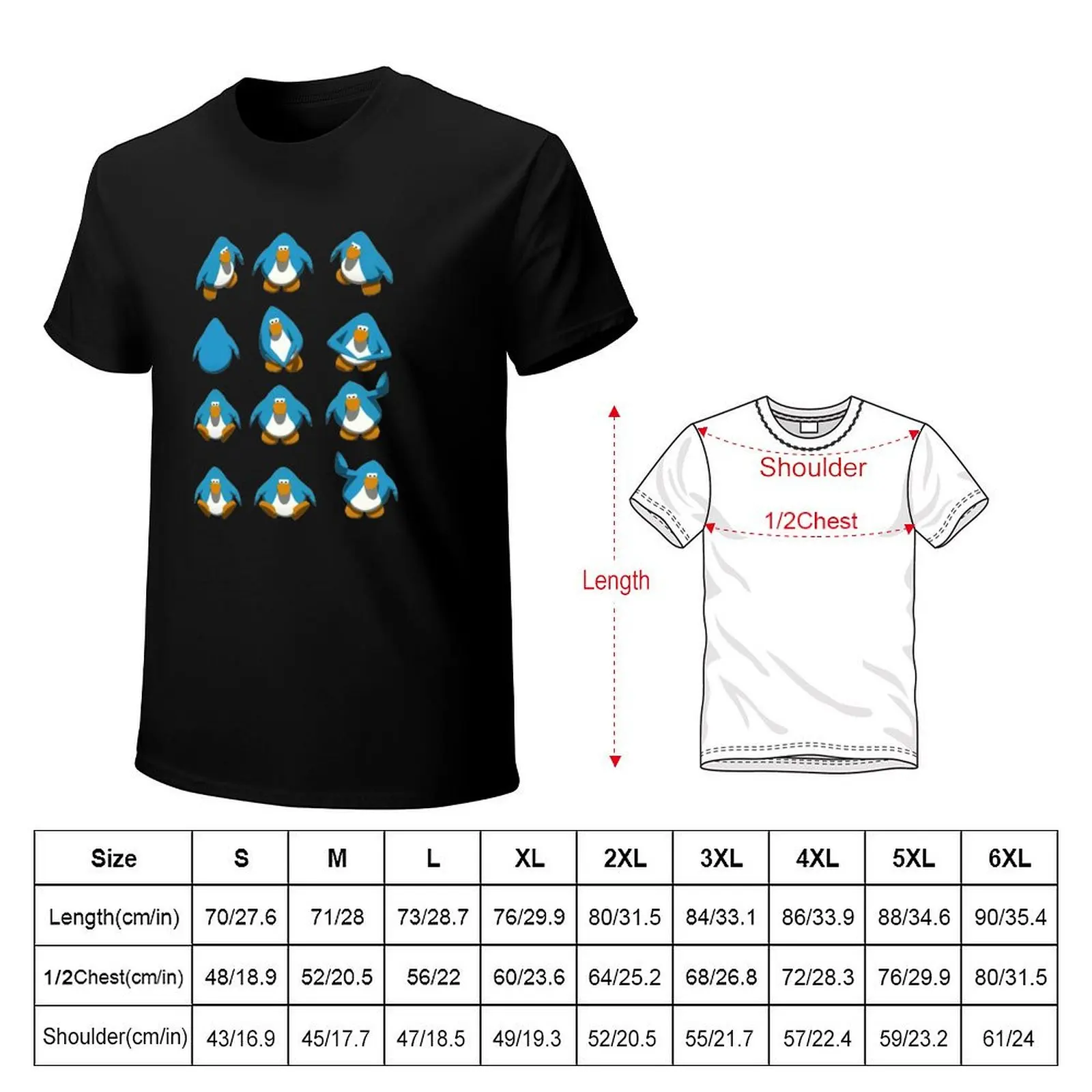 Club Penguin Default Dance T-Shirt Anti-Perspiration Workout Top