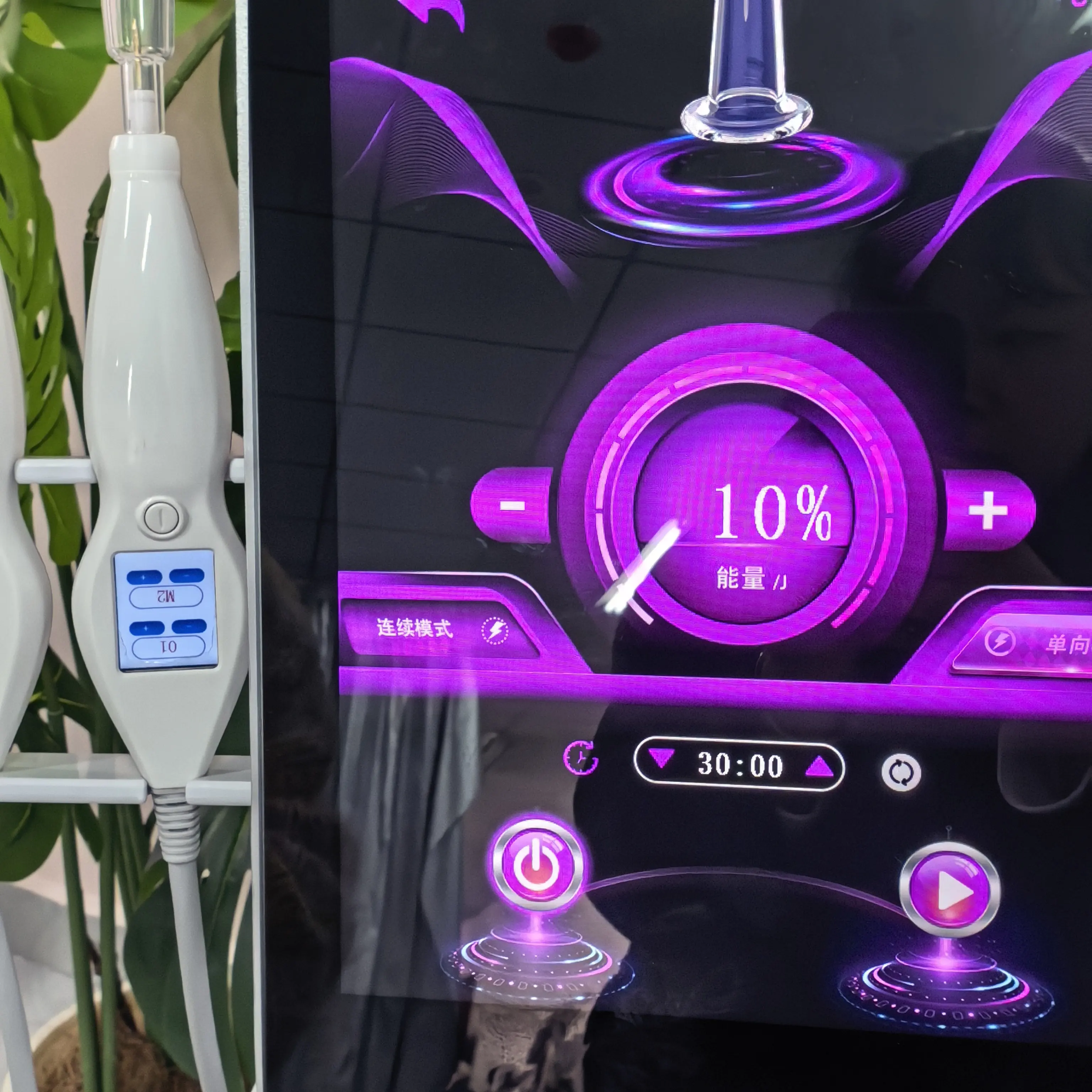 

Professional 8-in-1 Hot Cold Plasma Skin Tightening Whitening Acne Wrinkle Scar Removal Rejuvenation Facial Care Tool.