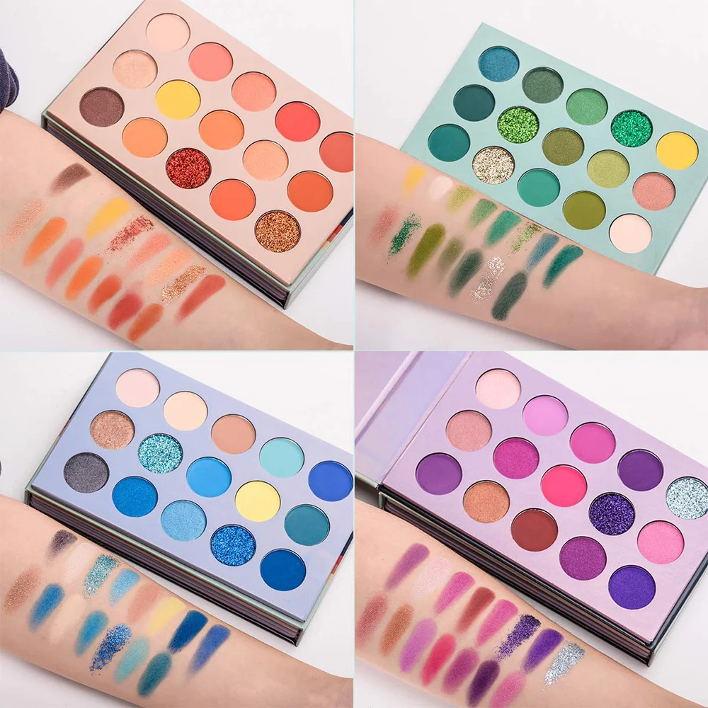 60 Color Eyeshadow Palette Eye Makeup Cosmetic Glitter Matte Nude Blue Green Purple Waterproof Long Wear Eye Shadow