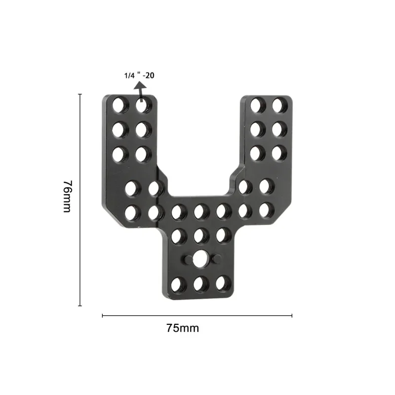 HDRIG Y-shape Camera Cheese Plate Back Baseplate With 1/4 inch screw for SmallHD Monitors Accessories