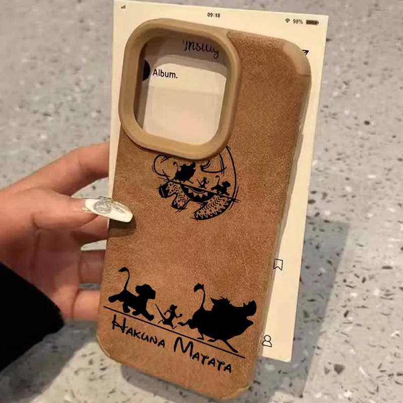 The Lion King Anime For Apple iPhone 17 16 15 14 13 12 11 Plus Pro Max Eyes Large Pore Skin Patch Cover Soft Silicone Phone Case view 4