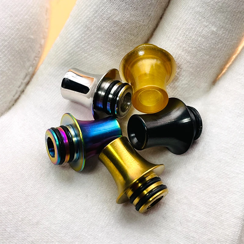 DSX 510 MTL Punta de goteo de acero inoxidable PEI, orificio estrecho para Berserker MTL RTA, punta de vapeo, accesorio de cigarrillo electrónico