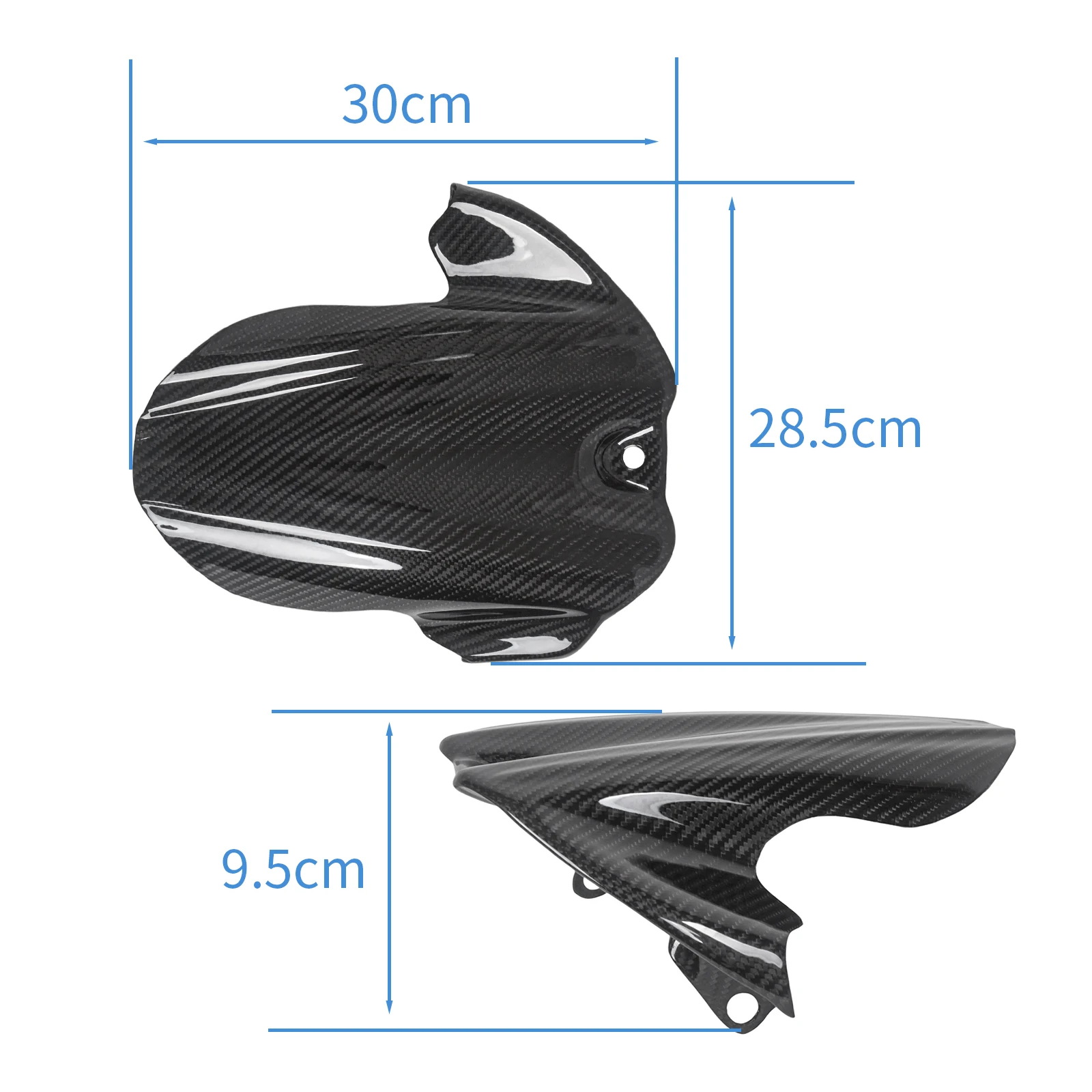 For Suzuki GSX-R600 GSXR600 GSXR750 2006 2007 2008 2009 2010 100% Carbon Fiber Rear Hugger Motorcycle Fairing Fender