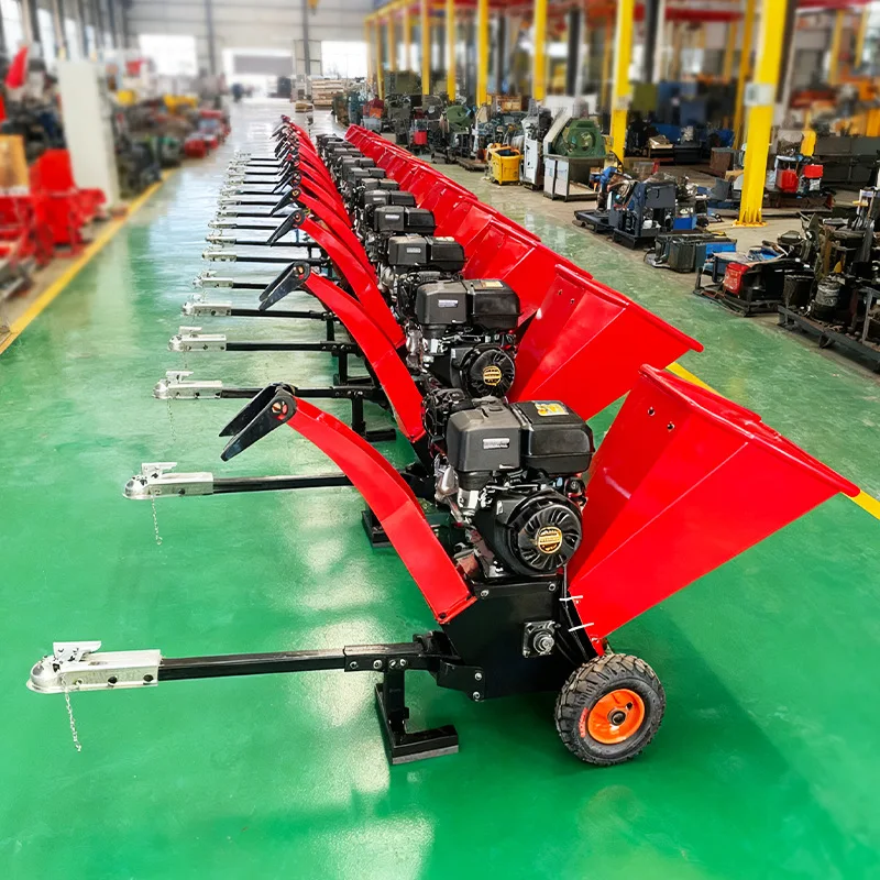 2025 Portable tree chipper - Home use - Orchard tree branches and wood shredder - Small tree chipping machine