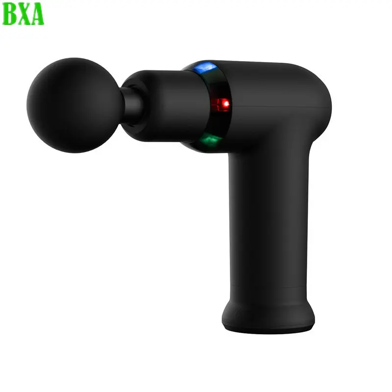 Pistola de massagem elétrica com luz LED, compressa quente, massageador de tecido profundo, pescoço e relaxamento corporal, relaxamento muscular traseiro, legal, novo