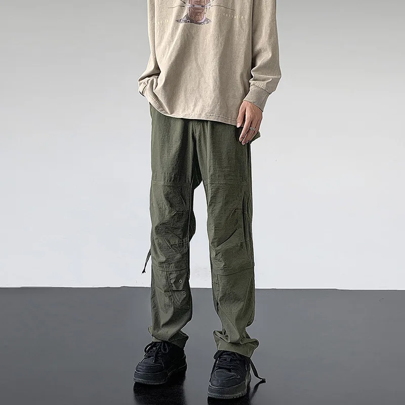 بنطلون عمل رجالي خفيف الوزن من American Sle صيفي للسفر كوي جاف مقاوم للماء للتسلق في الهواء الطلق مستقيم الساق كاجوال...