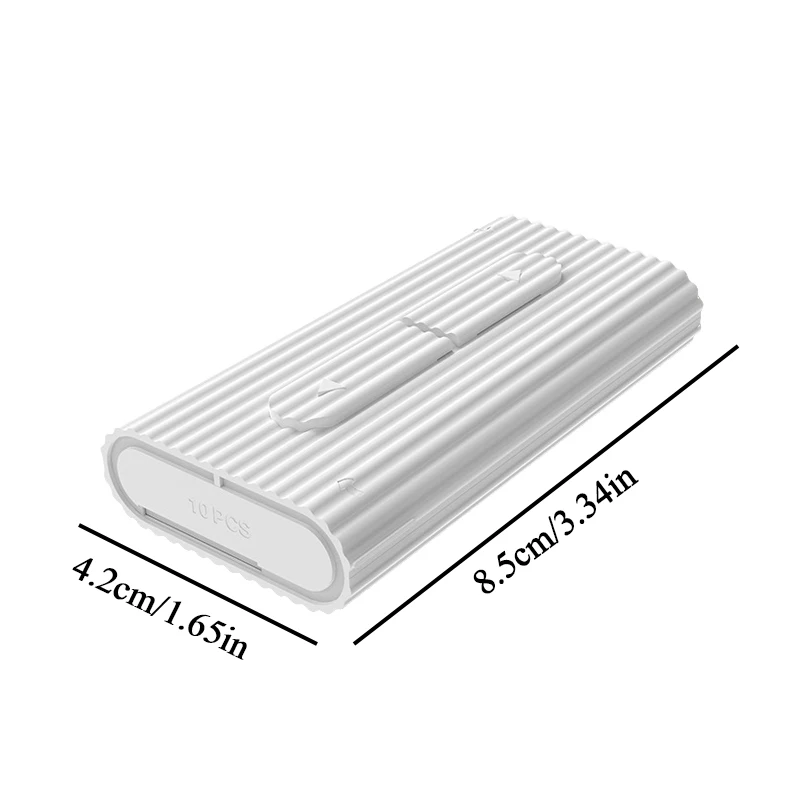 Portable Plastic Automatic Dental Floss Box Reusable Floss Toothpicks Container Box Practical Teeth Holder For Travel Camping