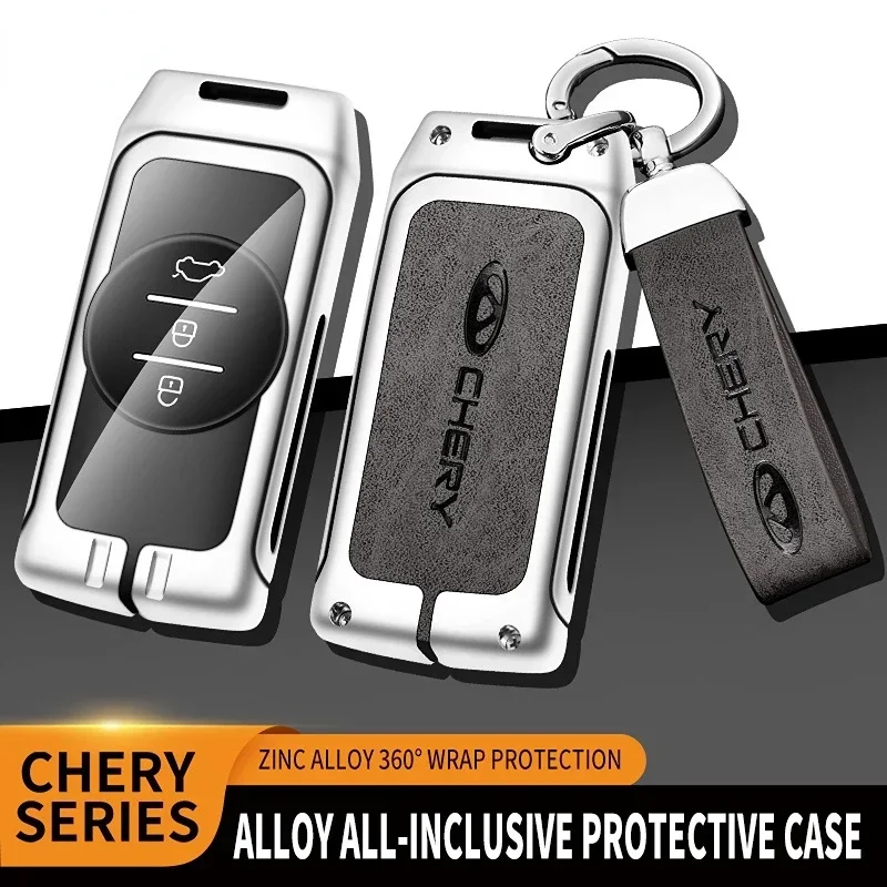 Zinc Alloy Car Key Remote Case Cover Shell Fob For Chery Tiggo 4 5X 7 Pro 8 Exeed Txl Tx Lx Car Accessories