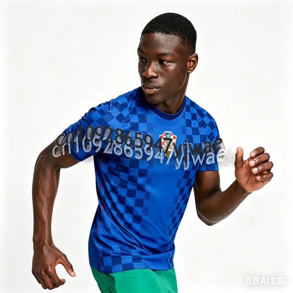 

Футболка сборной Хорватии 2026: легкая, дышащая, быстросохнущая спортивная одежда с 3D-принтом, летняя мужская футболка