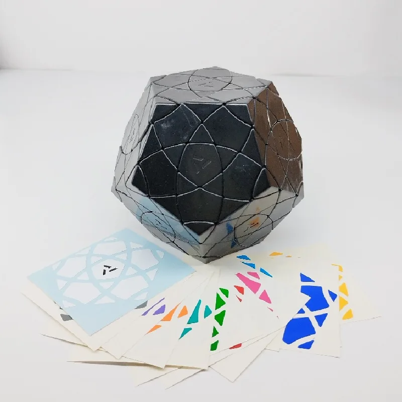 Coleção megaminx 5x5x5 aj ouro bauhinia cinco cubo mágico bauhinia dodecaedro ii quebra-cabeça brinquedos disponíveis atacado brinquedos fidget