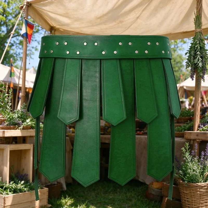 Vintage European Roman Warrior Skirt Gladiator Role Play Outfit Fancy Dress Cosplay Set view 4