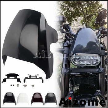 ABS 플라스틱 전면 헤드 라이트 페어링 마스크 커버, 할리 스포스터 S 1250 RH1250S 오토바이 앞 유리 헤드 램프 가드 2021-22