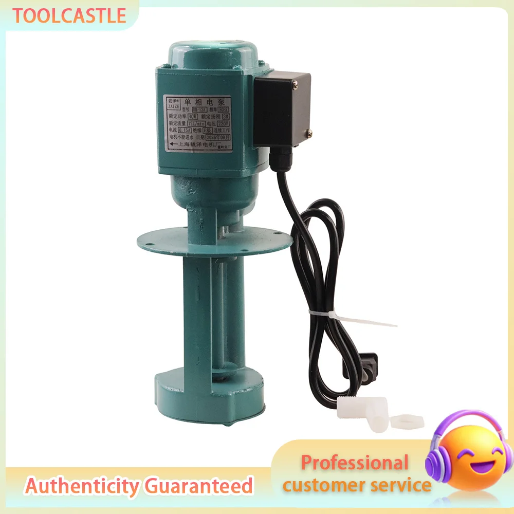 High Efficiency Coolant Pump 40W Machine Tool Grinder Pump for Lathe Milling Wire Cutting 220V/380V DB AB Type 12A