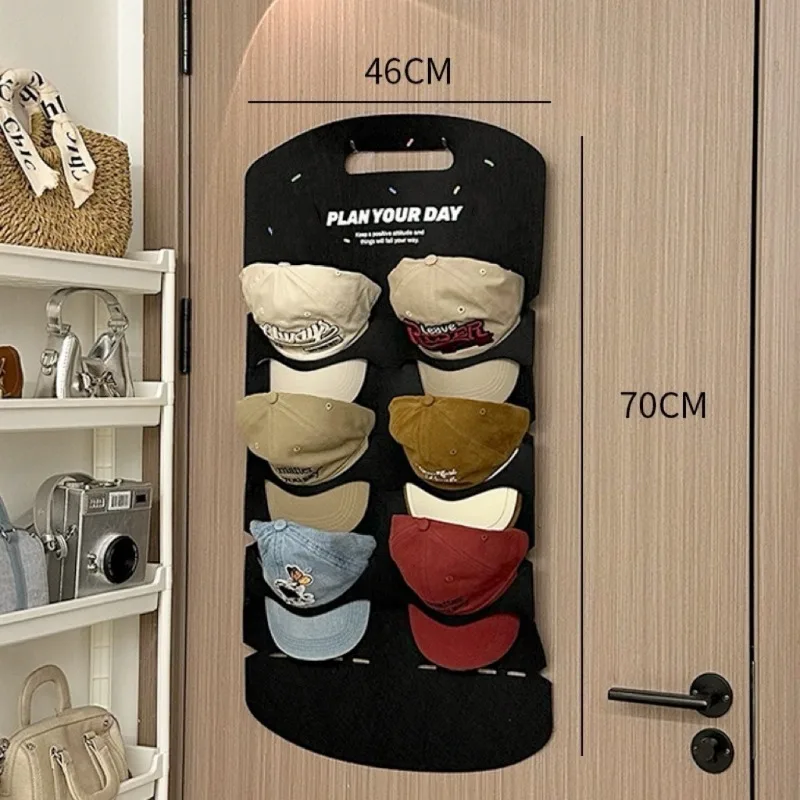AILIHU Over The Door Baseball Cap Organizer Hanging Hat Storage Rack Multi Pocket Closet Door Holder Home Storage Bag view 5