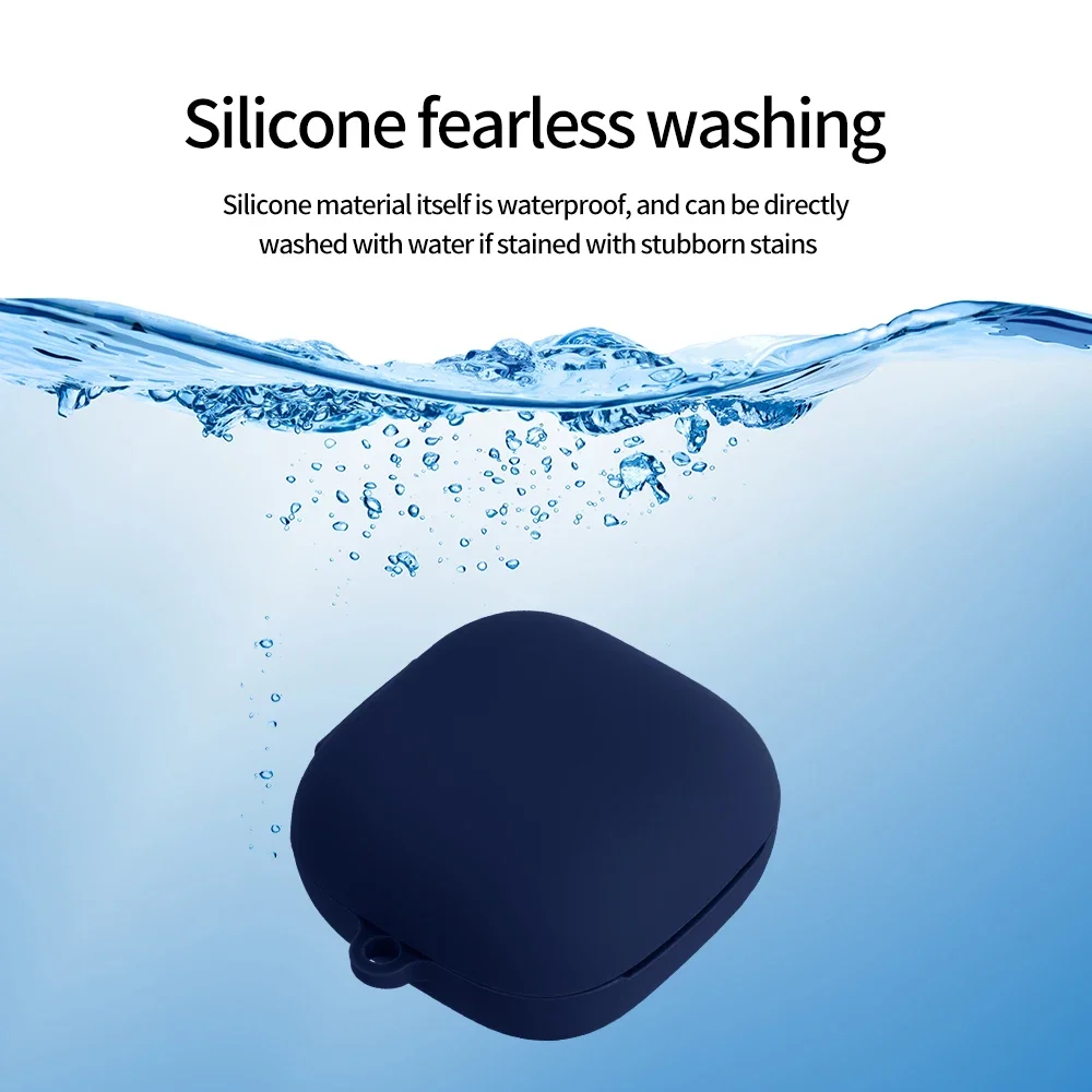 Funda protectora de silicona para auriculares inalámbricos QCY T13 T13X Melobuds ANC, carcasa antipolvo