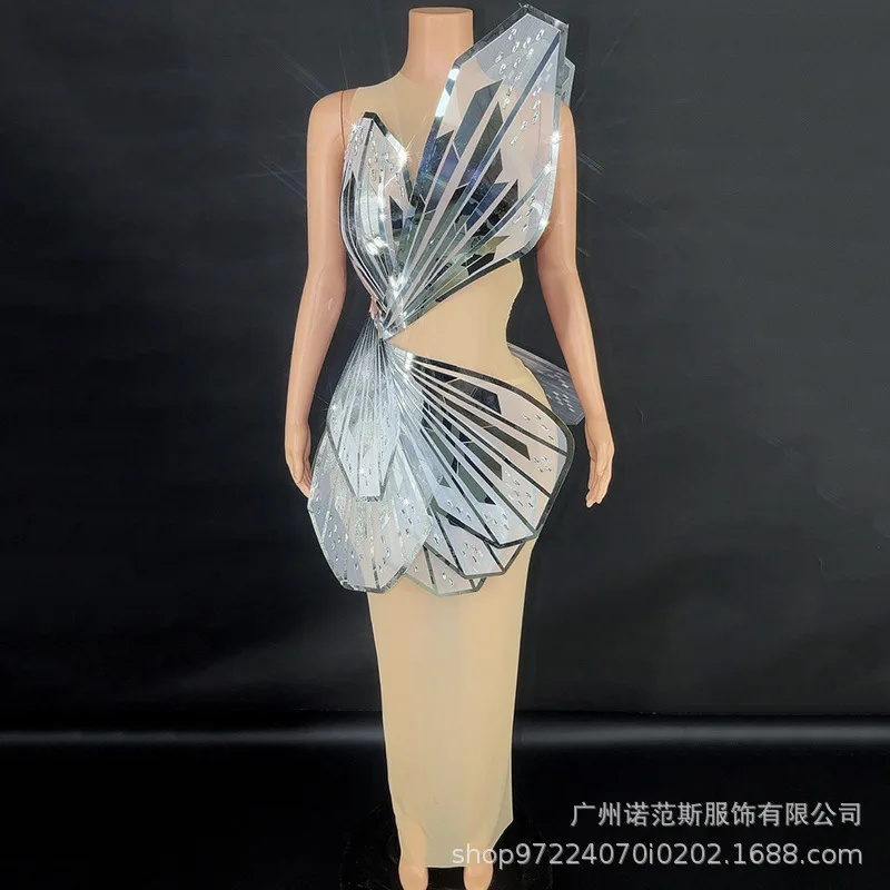 Нишевый дизайн, красное темпераментное платье, стеклянное модное платье с бабочкой, компания, ежегодное собрание, вечерняя одежда, платья на день рождения