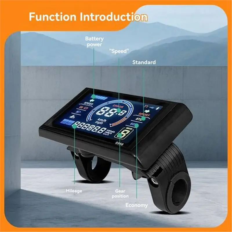 ABVE-Drei-Modus 60V 48V 72V 60A Bürstenlosen Motor Controller + S966 Display Kit für Elektrische Mountainbike Roller Modifikation